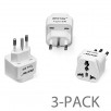 BESTEK Travel Adapter 3 Packs USA to Brazil Type BR Plug Converter